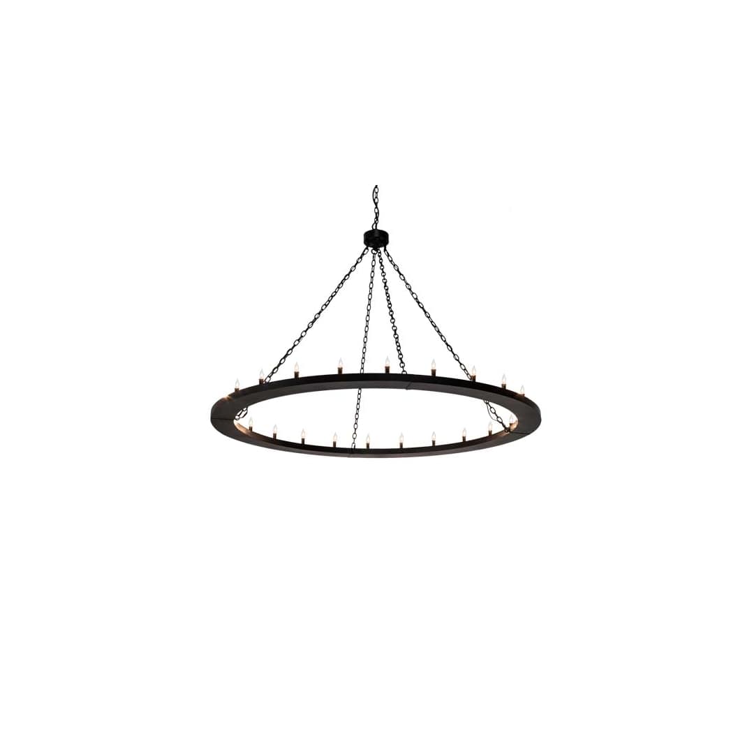 Loxley 24 Light 72" Wide Taper Candle Ring Chandelier