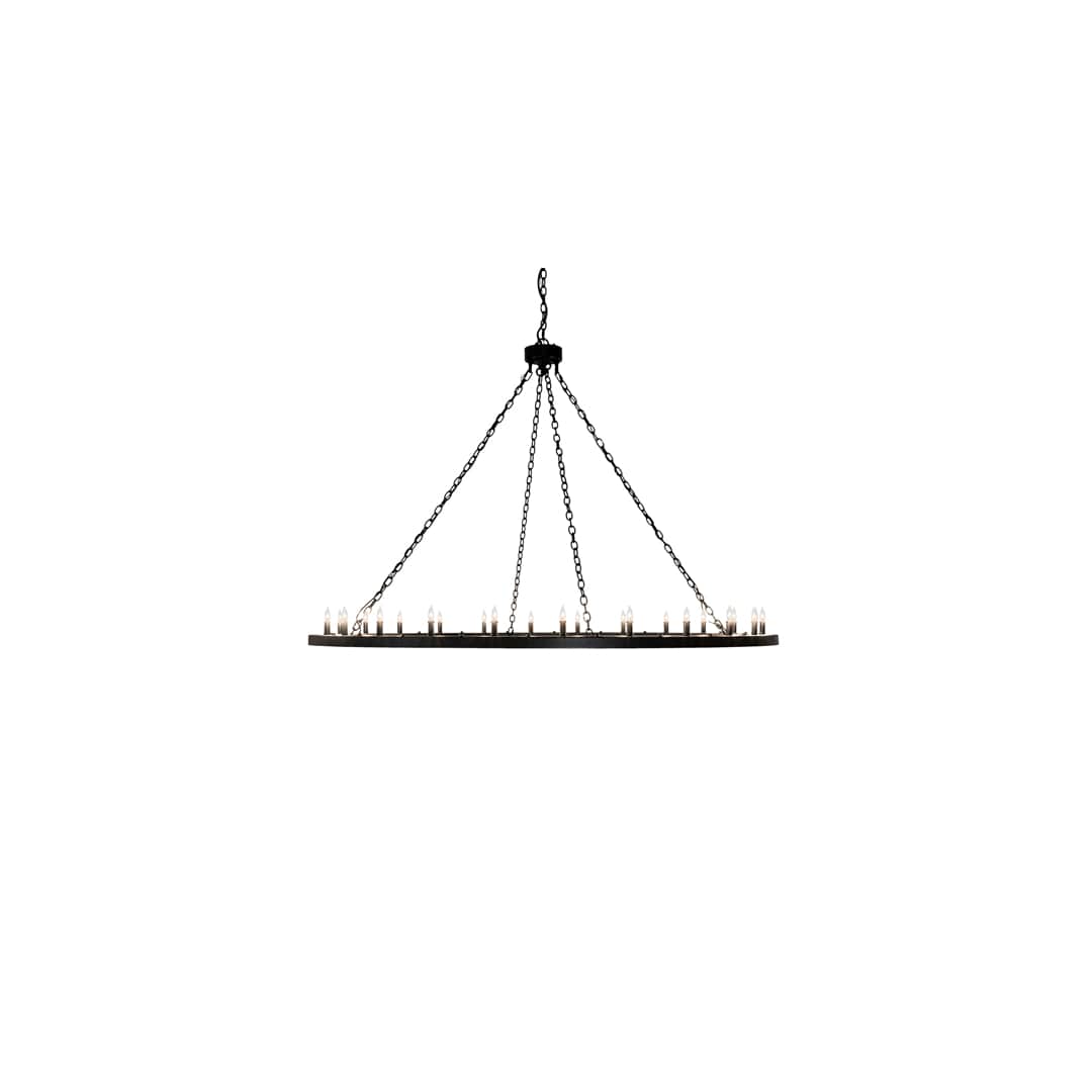 Loxley 24 Light 72" Wide Taper Candle Ring Chandelier