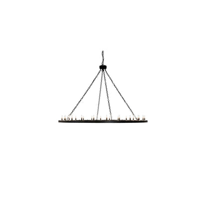 Loxley 24 Light 72" Wide Taper Candle Ring Chandelier