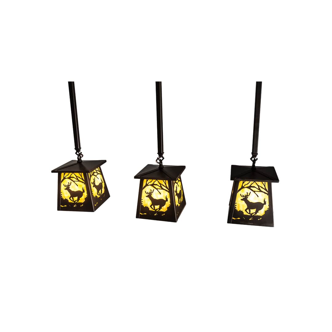 3 Light 7" Wide Multi Light Pendant