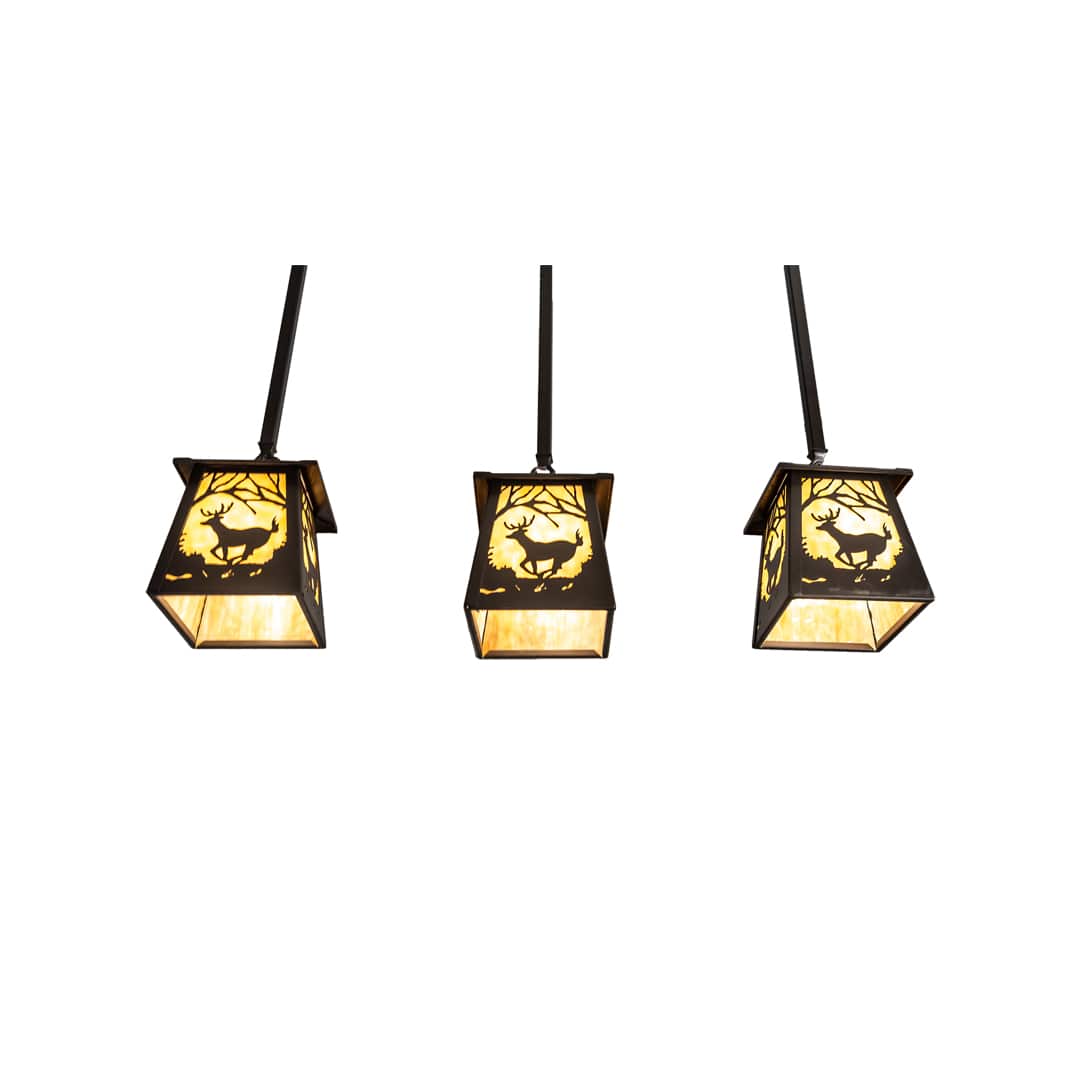3 Light 7" Wide Multi Light Pendant