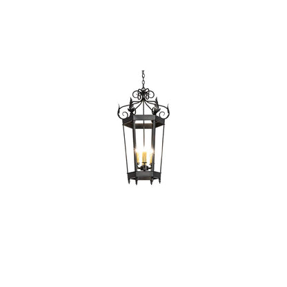 6 Light 20" Wide Taper Candle Pendant