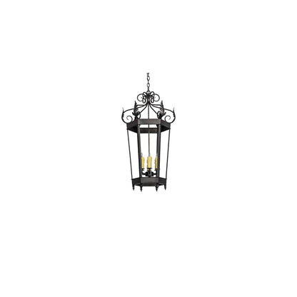 6 Light 20" Wide Taper Candle Pendant