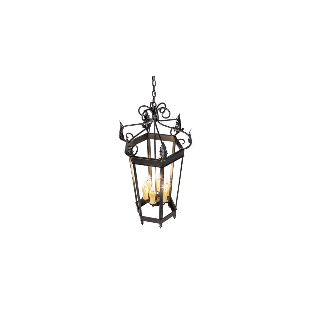 6 Light 20" Wide Taper Candle Pendant
