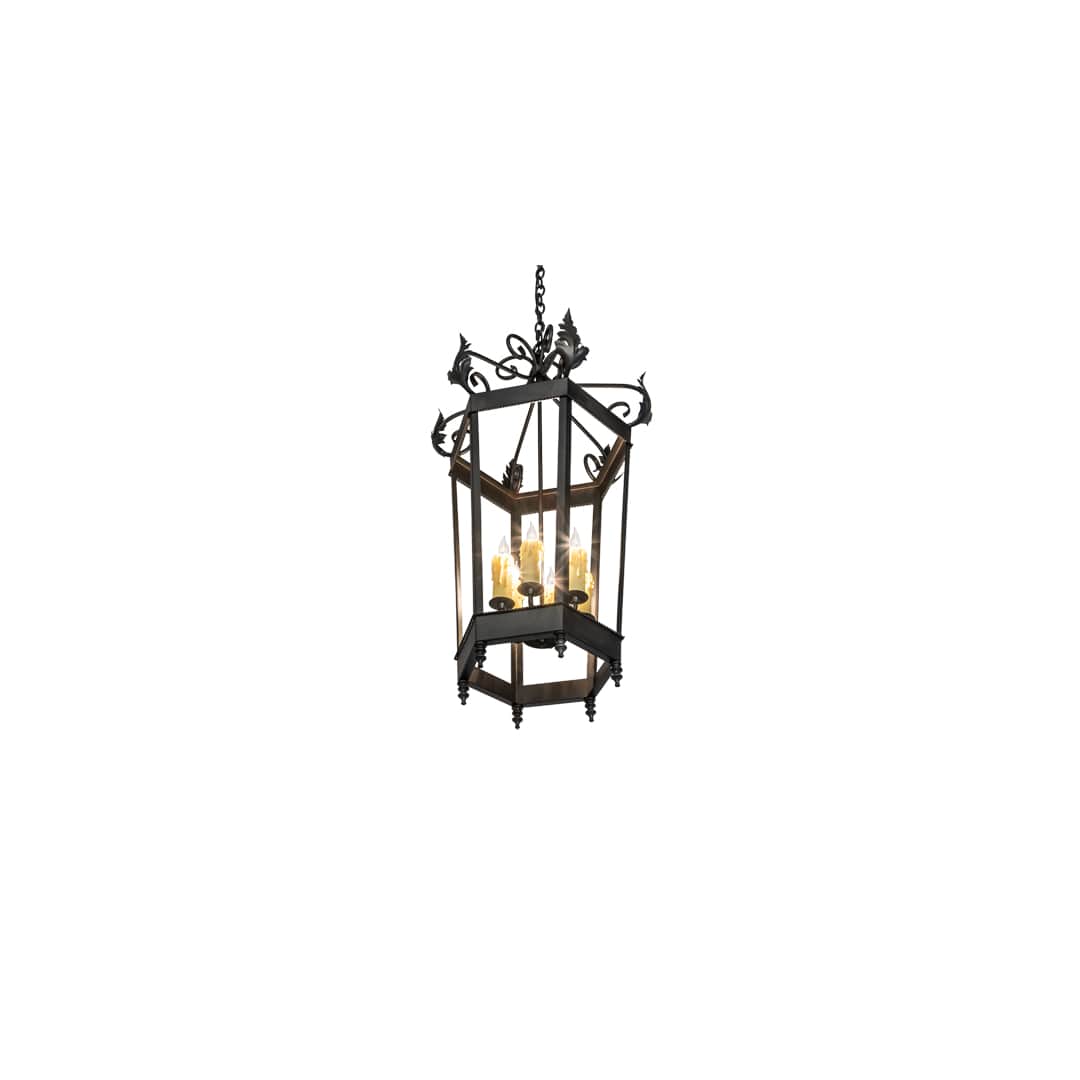 6 Light 20" Wide Taper Candle Pendant