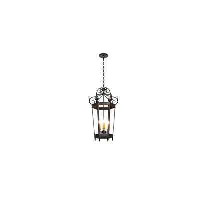 6 Light 20" Wide Taper Candle Pendant