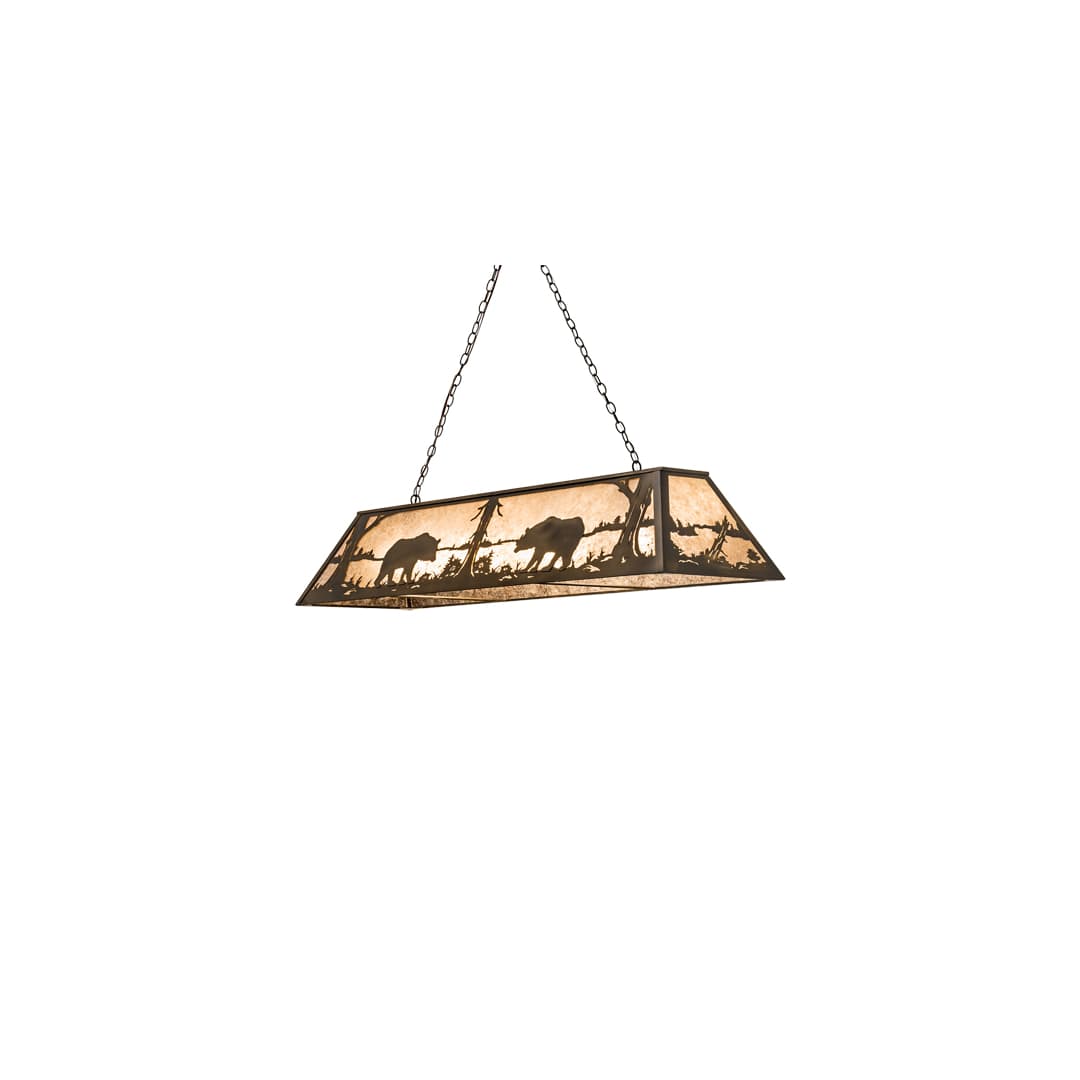 9 Light 60" Wide Billiard Linear Pendant