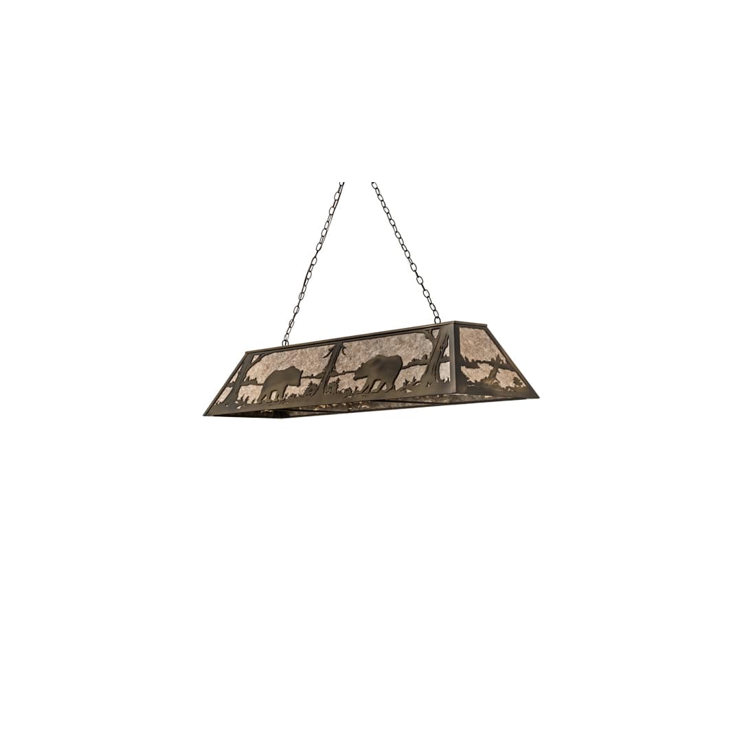 9 Light 60" Wide Billiard Linear Pendant