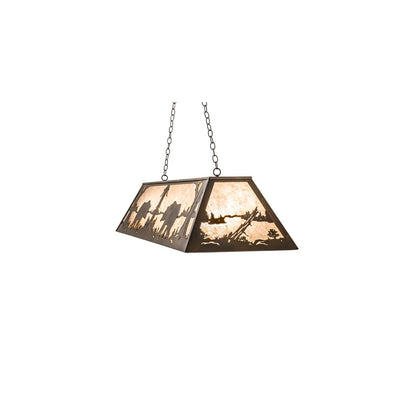 9 Light 60" Wide Billiard Linear Pendant