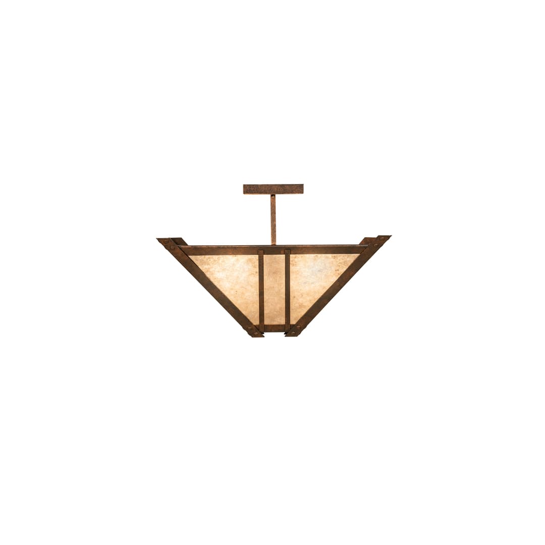 Arta 4 Light 32" Wide Semi-Flush Ceiling Fixture - Copper Finish