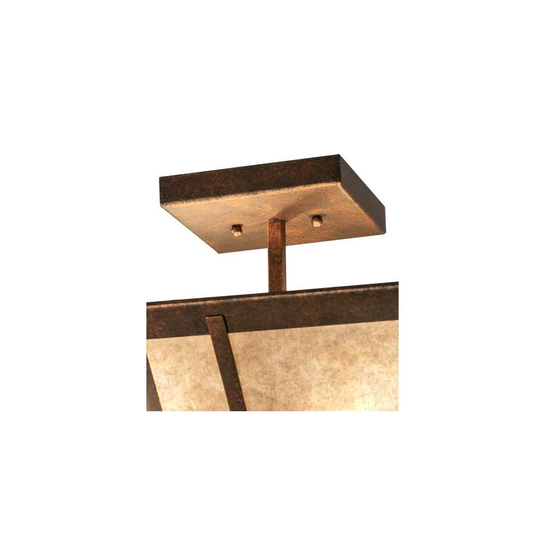 Arta 4 Light 32" Wide Semi-Flush Ceiling Fixture - Copper Finish