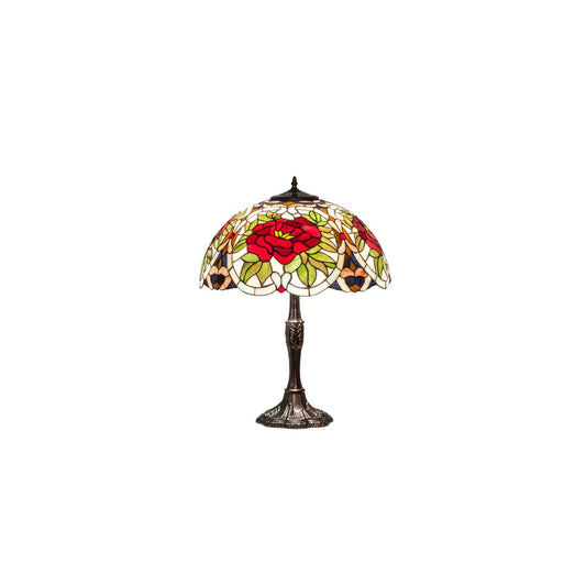 Renaissance Rose 3 Light 26" Tall Buffet Table Lamp