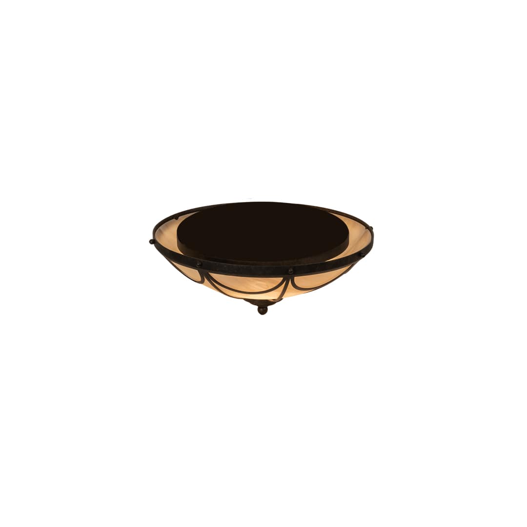 Carousel 3 Light 16" Wide Flush Mount Bowl Ceiling Fixture