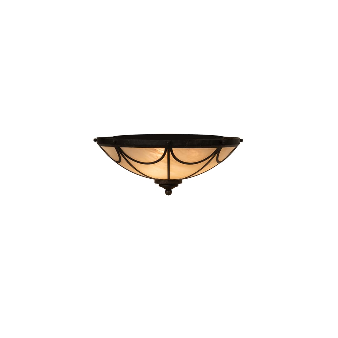 Carousel 3 Light 16" Wide Flush Mount Bowl Ceiling Fixture