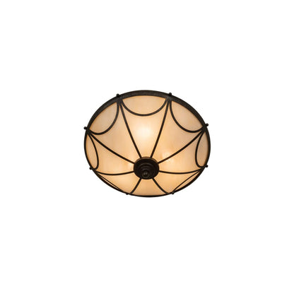 Carousel 3 Light 16" Wide Flush Mount Bowl Ceiling Fixture