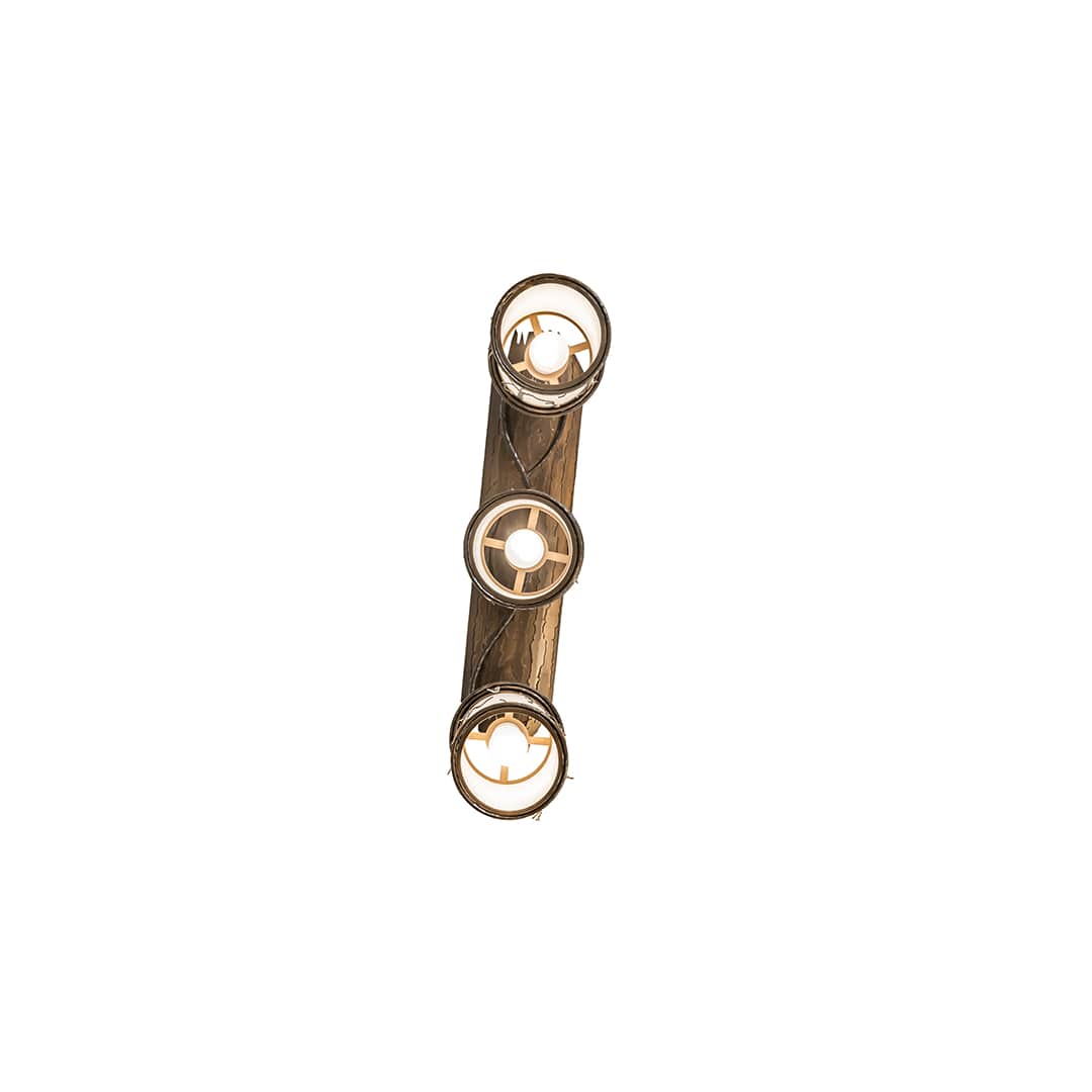3 Light 33" Wide Abstract Linear Pendant
