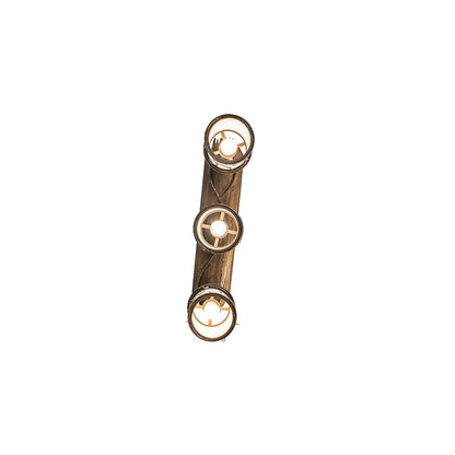 3 Light 33" Wide Abstract Linear Pendant