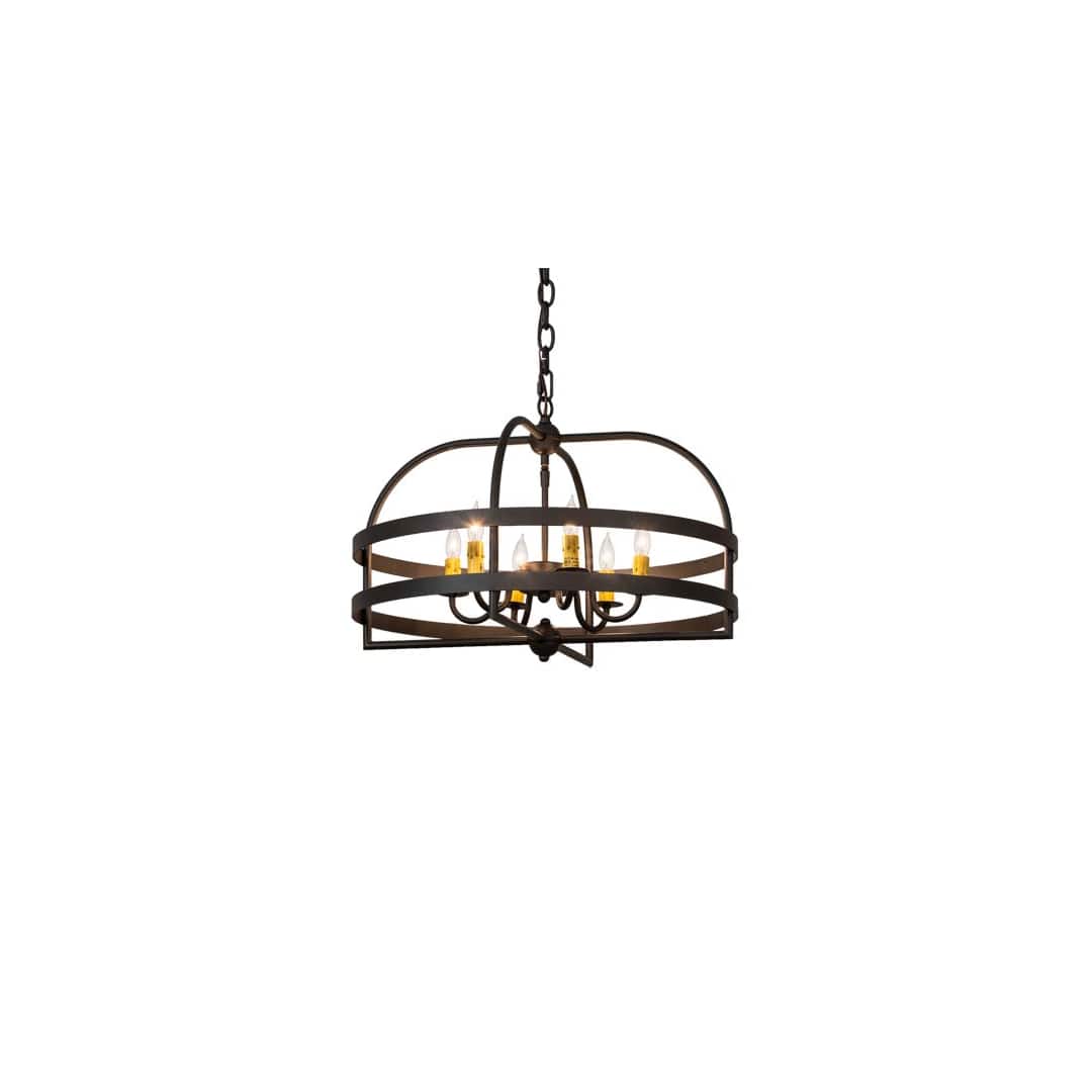 Aldari 6 Light 23" Wide Taper Candle Style Chandelier