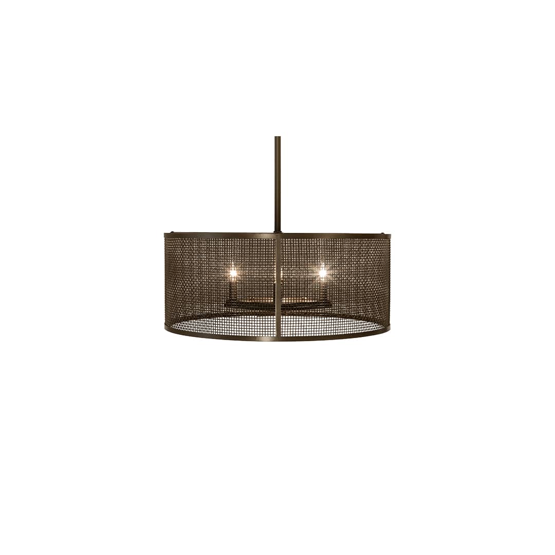 4 Light 24" Wide Cage Pendant