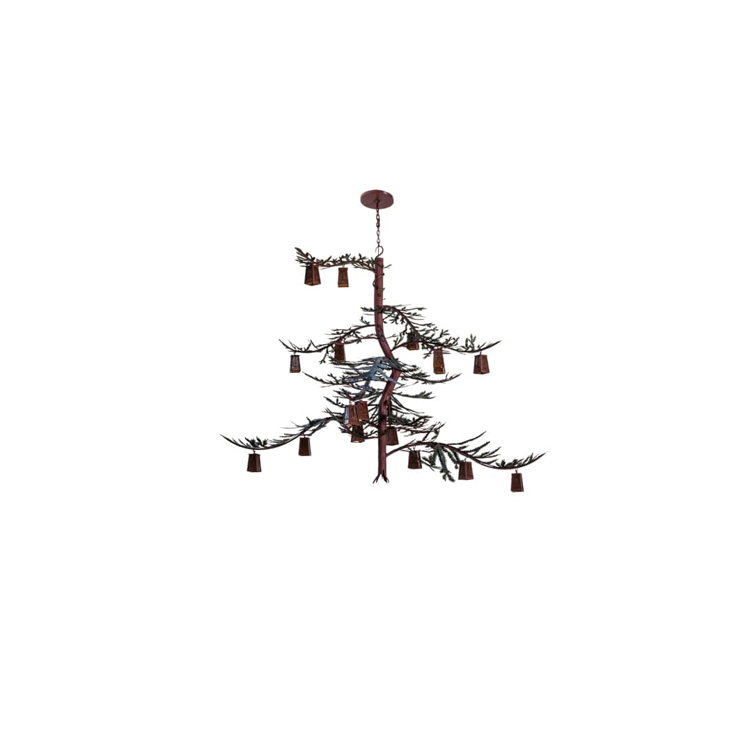 Long Pine Branch 18 Light 79" Wide Chandelier