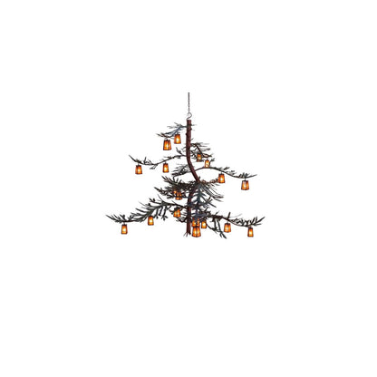 Long Pine Branch 18 Light 79" Wide Chandelier