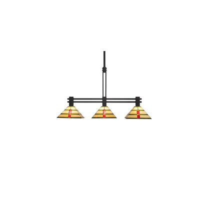 3 Light 48" Wide Linear Pendant