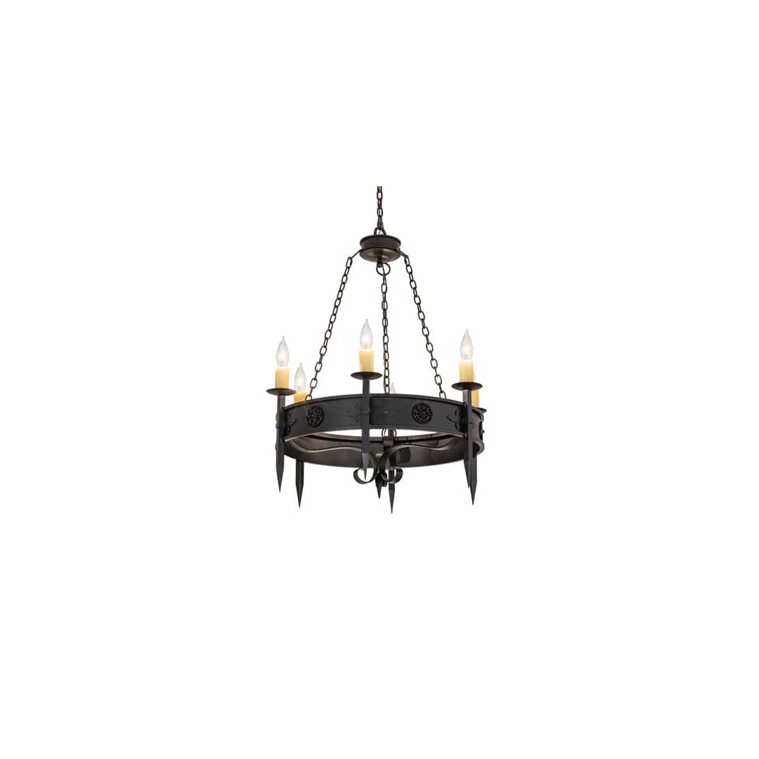 Calandra 6 Light 36" Wide Taper Candle Style Chandelier