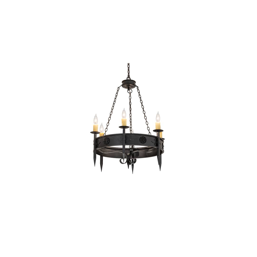 Calandra 6 Light 36" Wide Taper Candle Style Chandelier