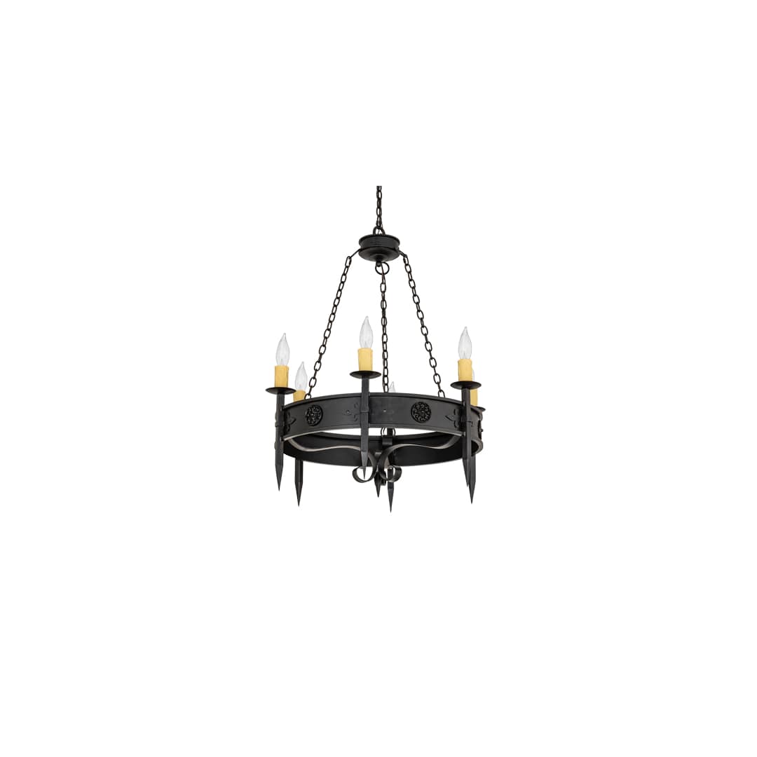 Calandra 6 Light 36" Wide Taper Candle Style Chandelier