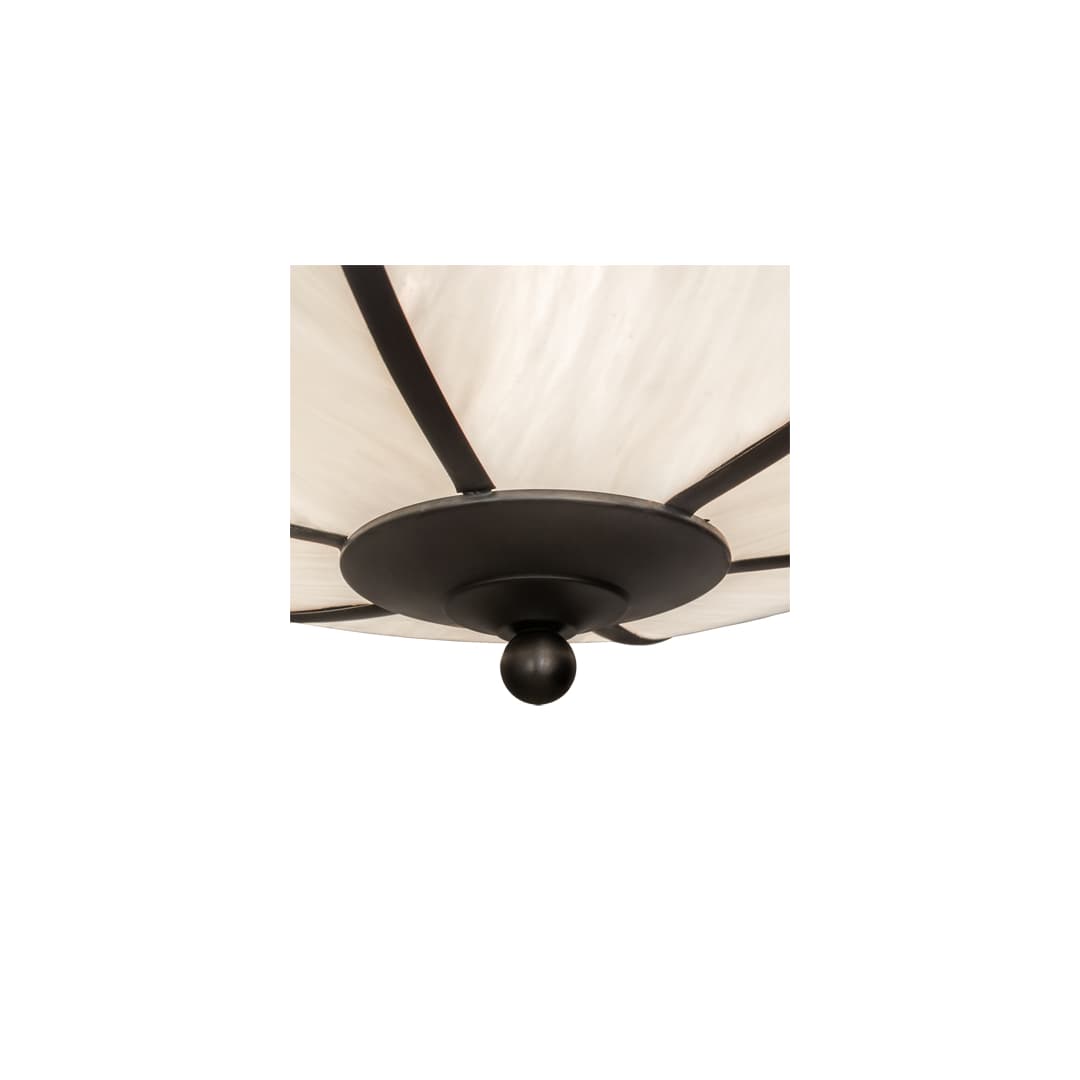 Arts and Crafts 3 Light 18" Wide Semi-Flush Bowl Ceiling Fixture - Craftsman Brown Finish