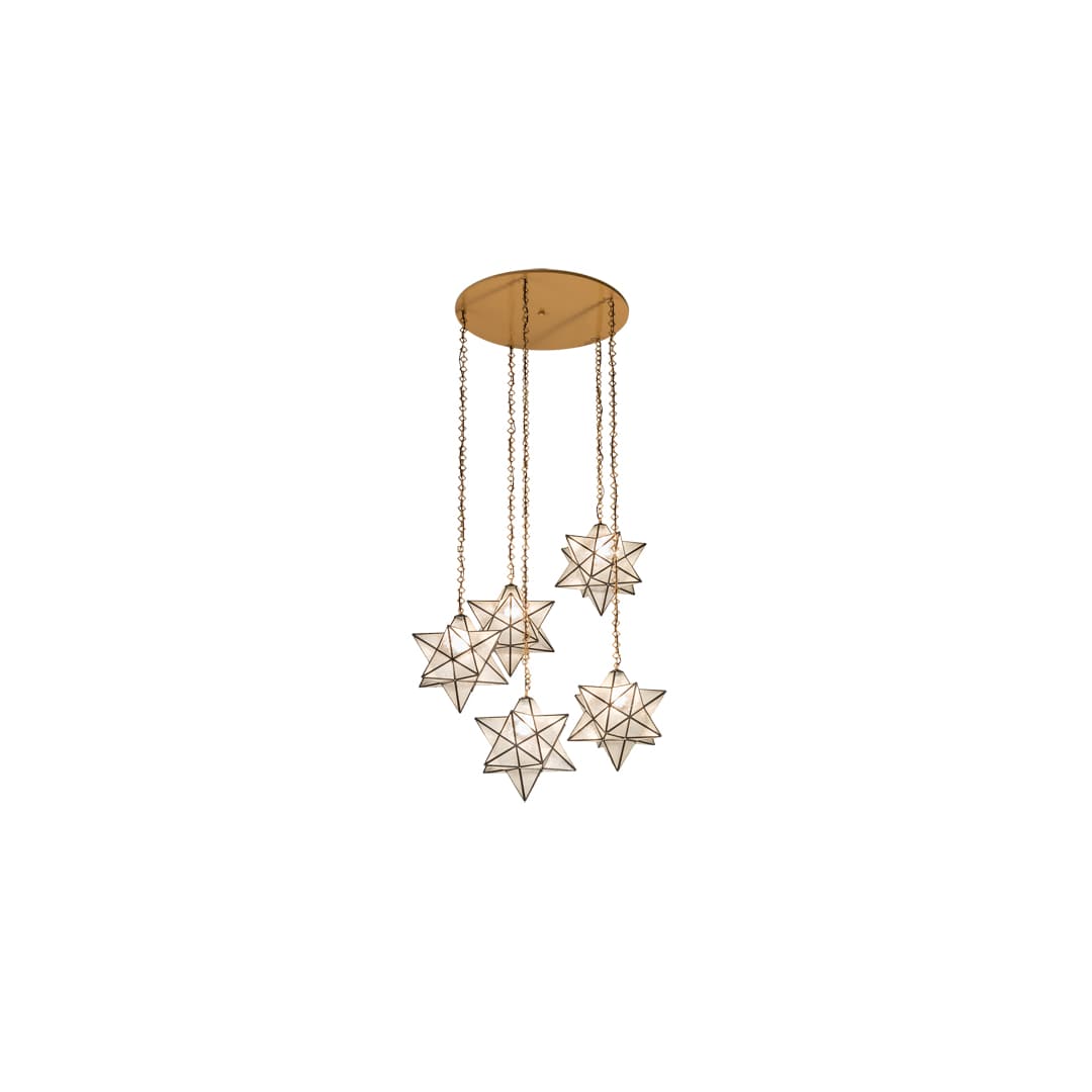 5 Light 45" Wide Multi Light Pendant