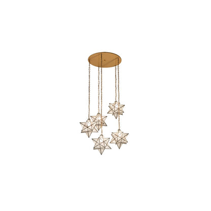 5 Light 45" Wide Multi Light Pendant