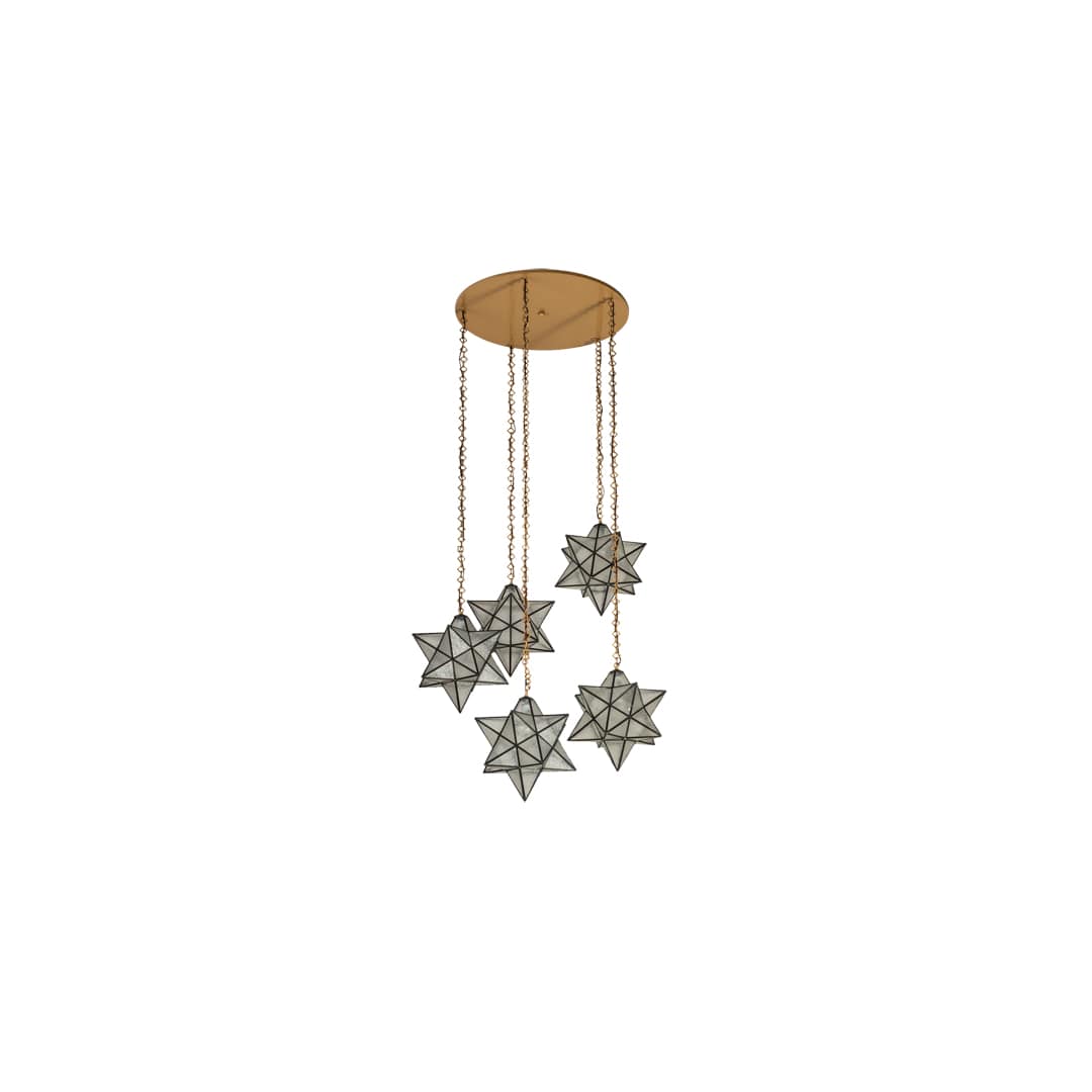 5 Light 45" Wide Multi Light Pendant