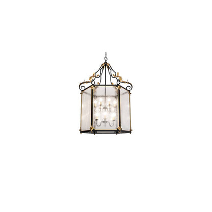 12 Light 48" Wide Taper Candle Pendant