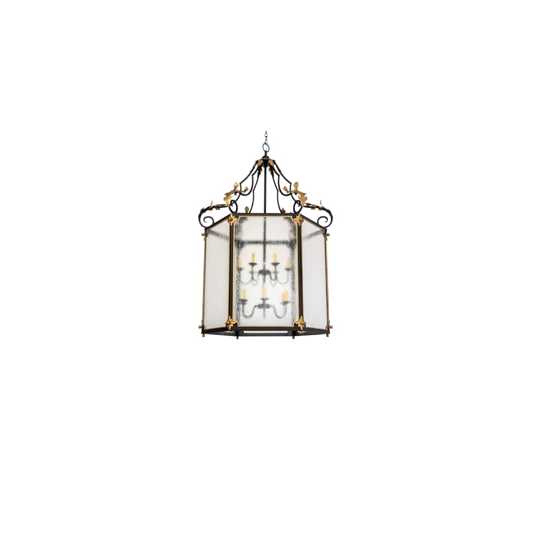 12 Light 48" Wide Taper Candle Pendant