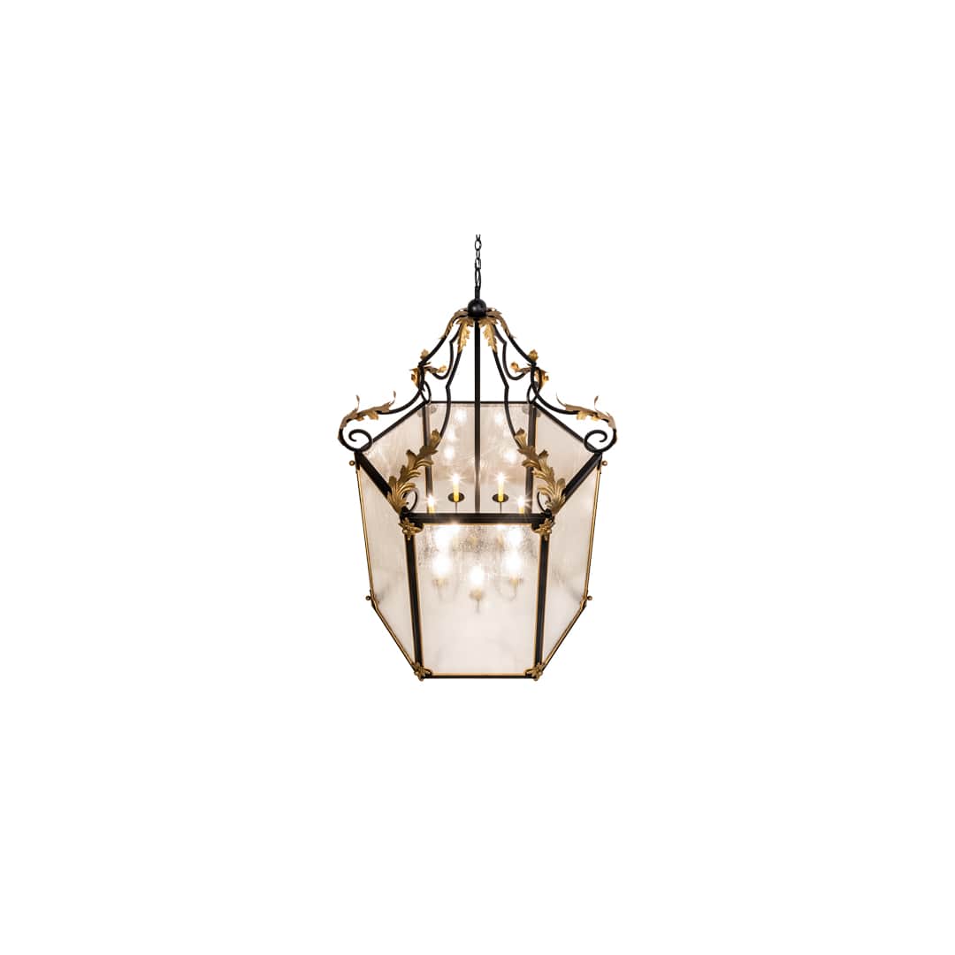 12 Light 48" Wide Taper Candle Pendant