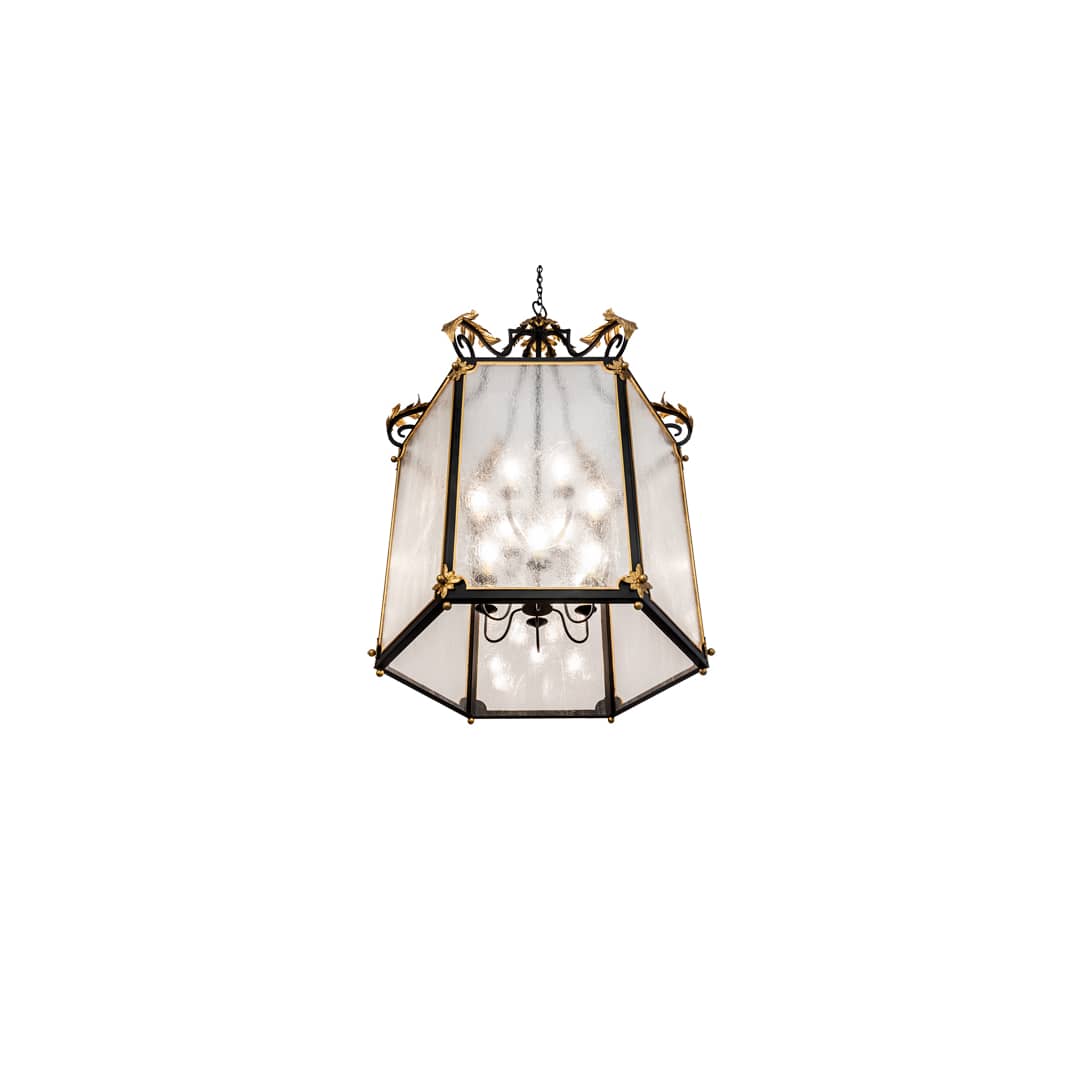 12 Light 48" Wide Taper Candle Pendant