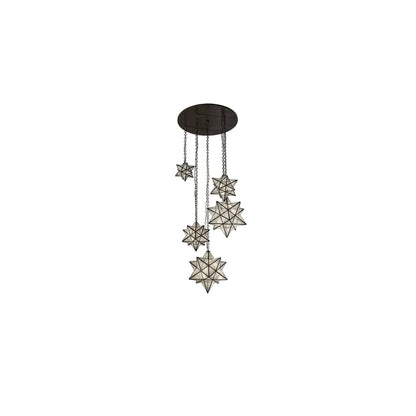 5 Light 36" Wide Multi Light Pendant