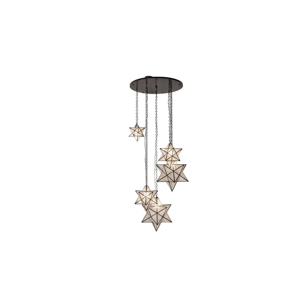 5 Light 36" Wide Multi Light Pendant