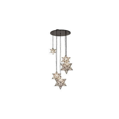 5 Light 36" Wide Multi Light Pendant