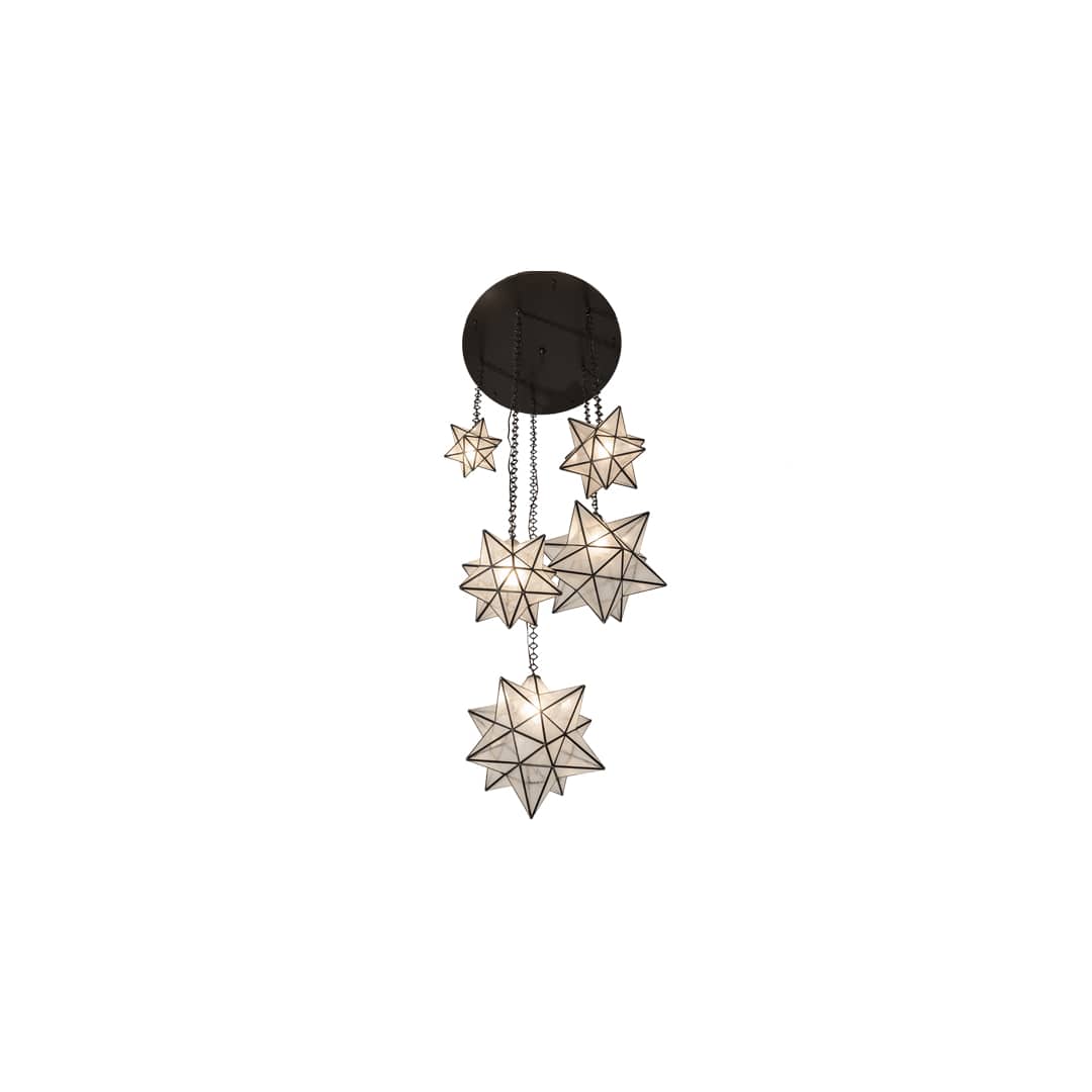 5 Light 36" Wide Multi Light Pendant