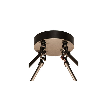 Commerce 3 Light 24" Wide Semi-Flush Bowl Ceiling Fixture