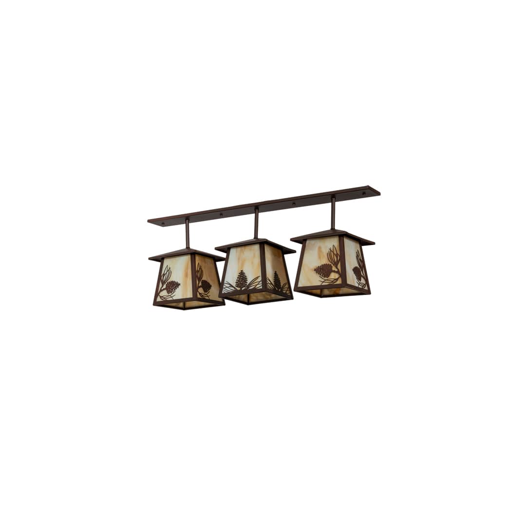 3 Light 48" Wide Linear Pendant