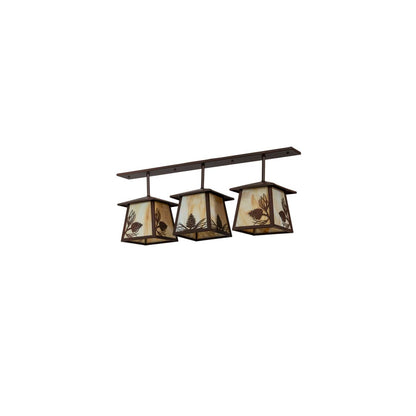 3 Light 48" Wide Linear Pendant