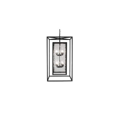 8 Light 34" Wide Taper Candle Pendant