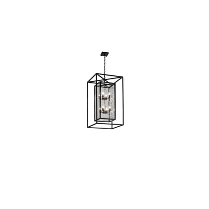 8 Light 34" Wide Taper Candle Pendant