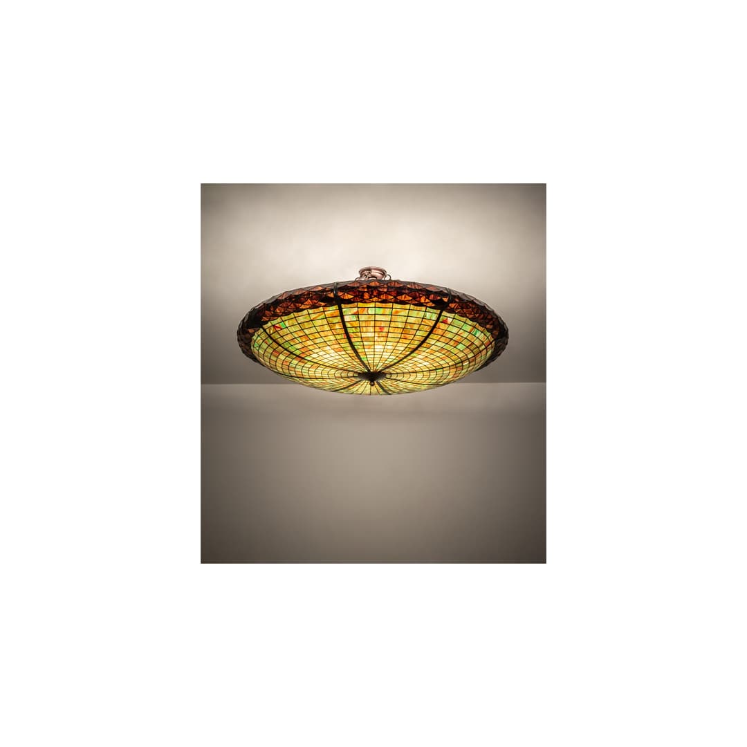 Greenbriar Oak 6 Light 48" Wide Semi-Flush Bowl Ceiling Fixture