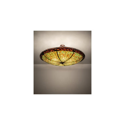 Greenbriar Oak 6 Light 48" Wide Semi-Flush Bowl Ceiling Fixture