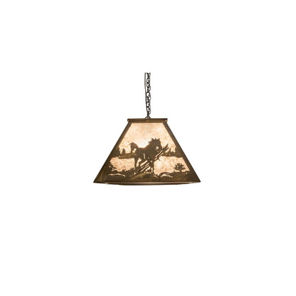 9 Light 60" Wide Billiard Linear Pendant