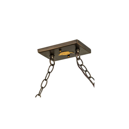 9 Light 60" Wide Billiard Linear Pendant